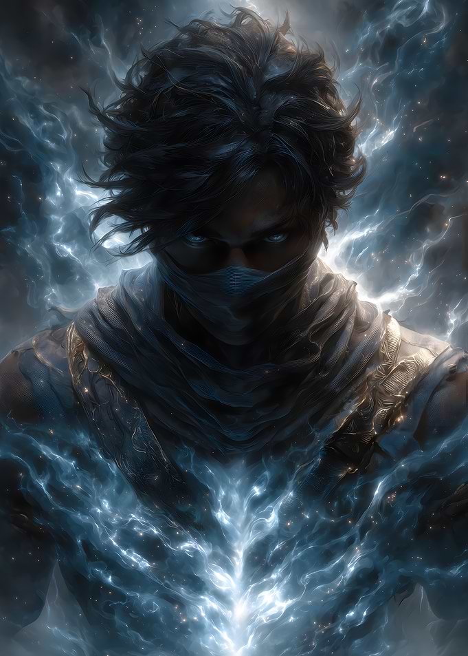 Mystic Warrior with Energy Aura