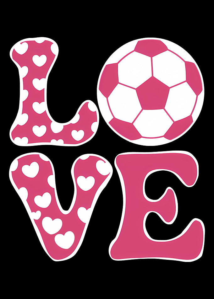 Love Soccer Pink