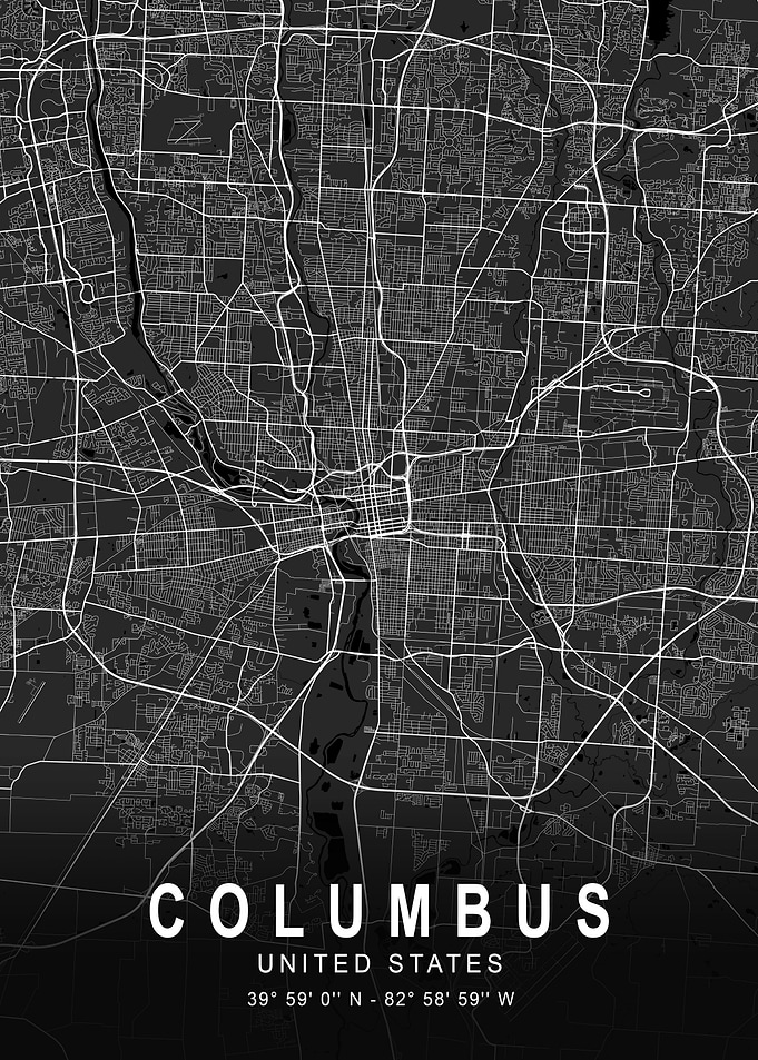Columbus Dark Map