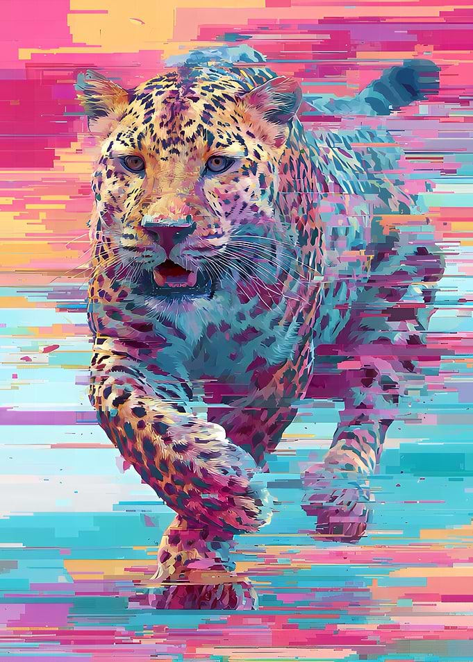 Abstract Leopard Digital Art