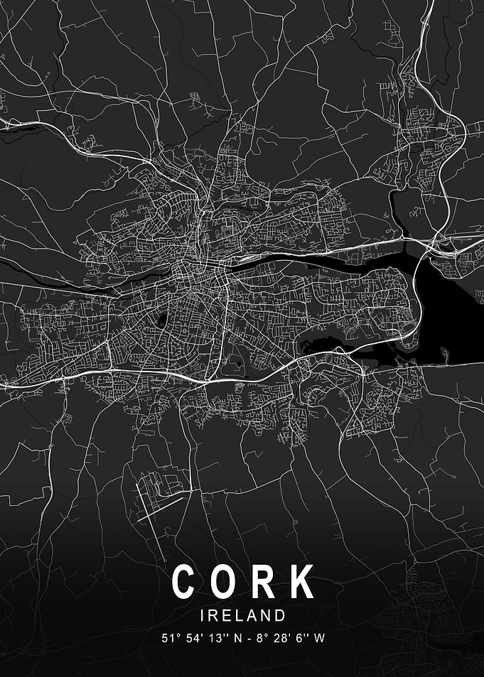 Cork Dark Map