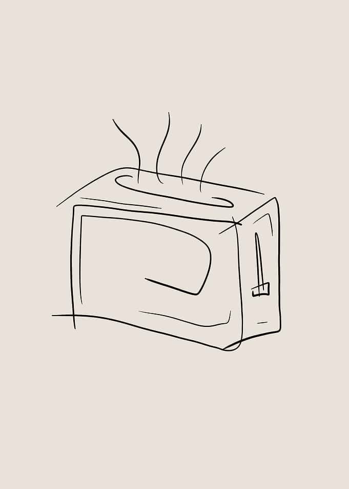 Toaster Line Art