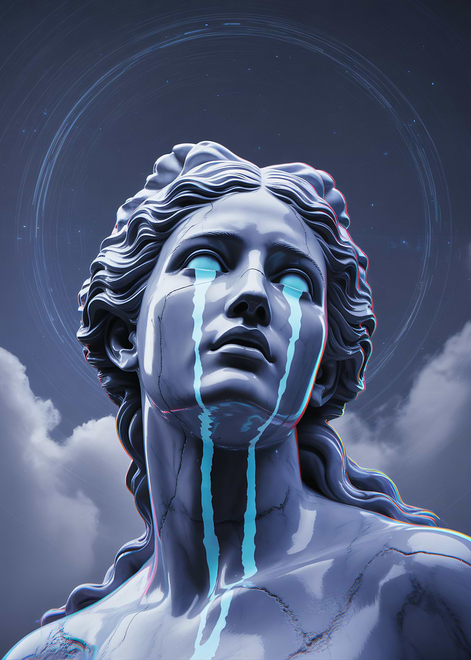 Crying Statue of Angel