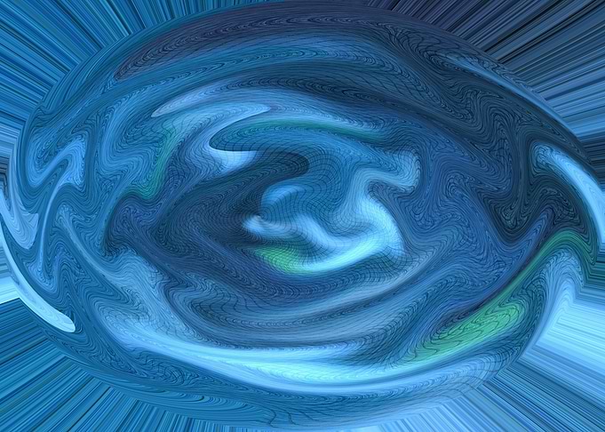 Abstract Blue Swirl DK9