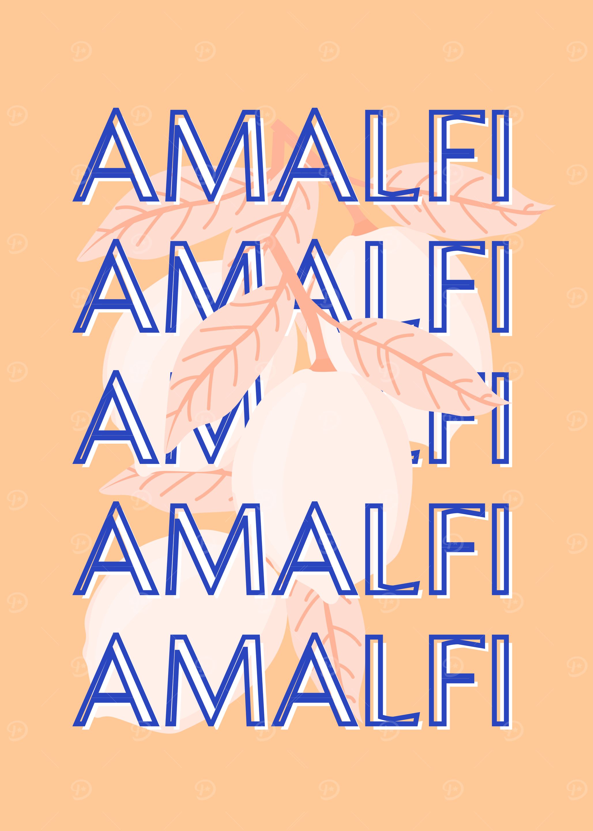 Amalfi Lemons Graphic Art