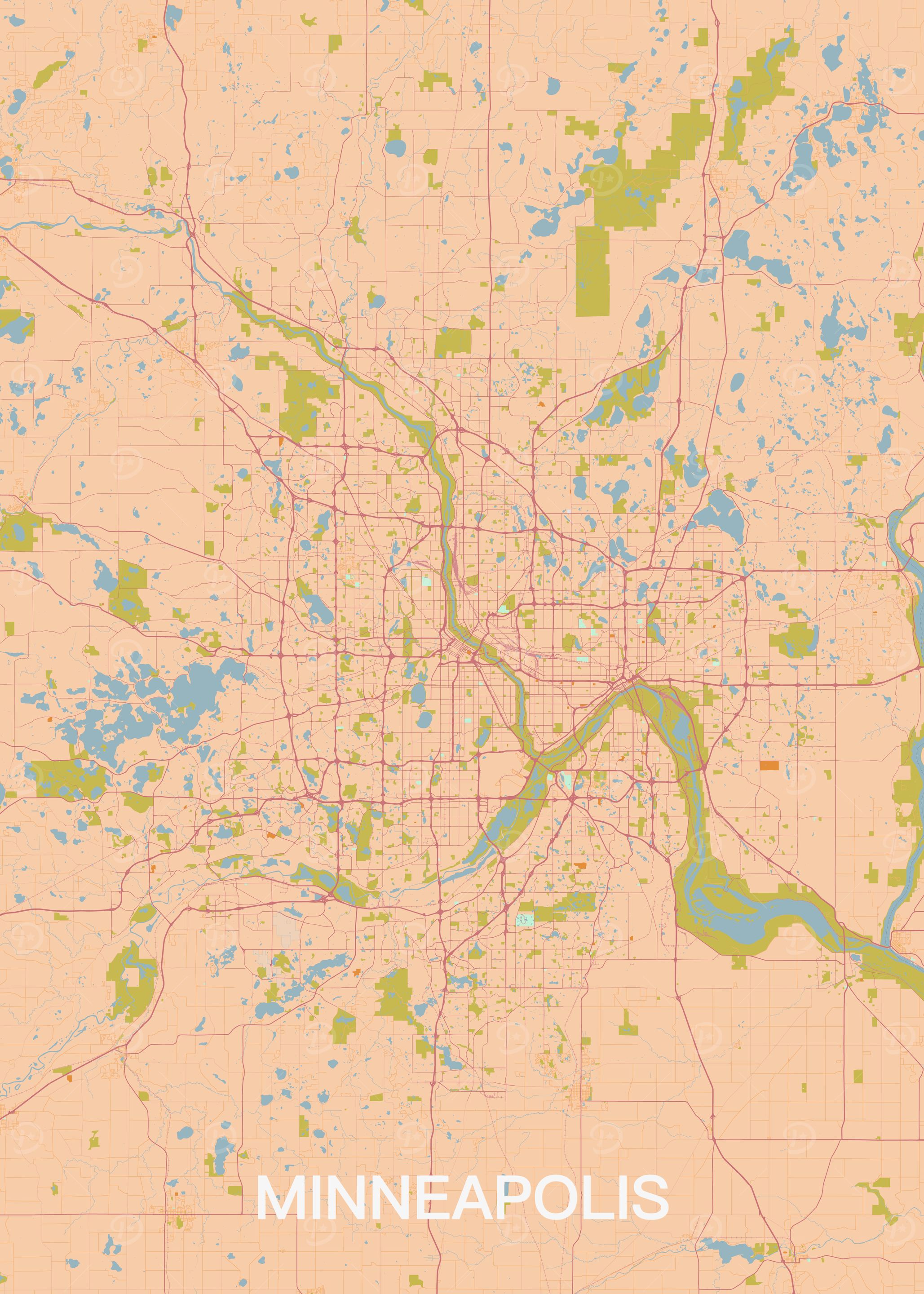 Minneapolis City Map