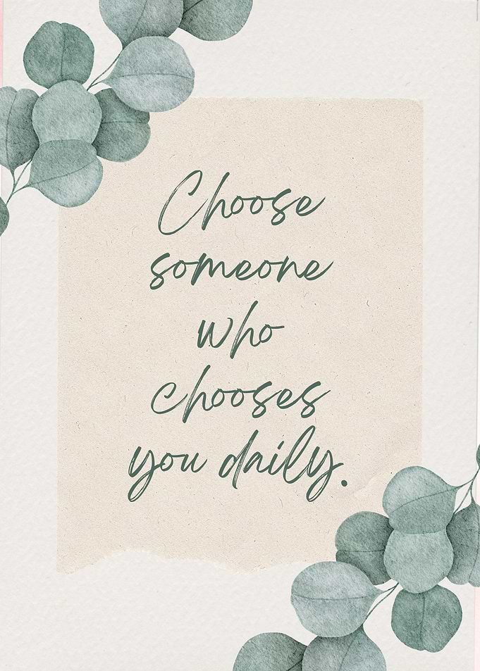Choose Someone Daily Floral Art