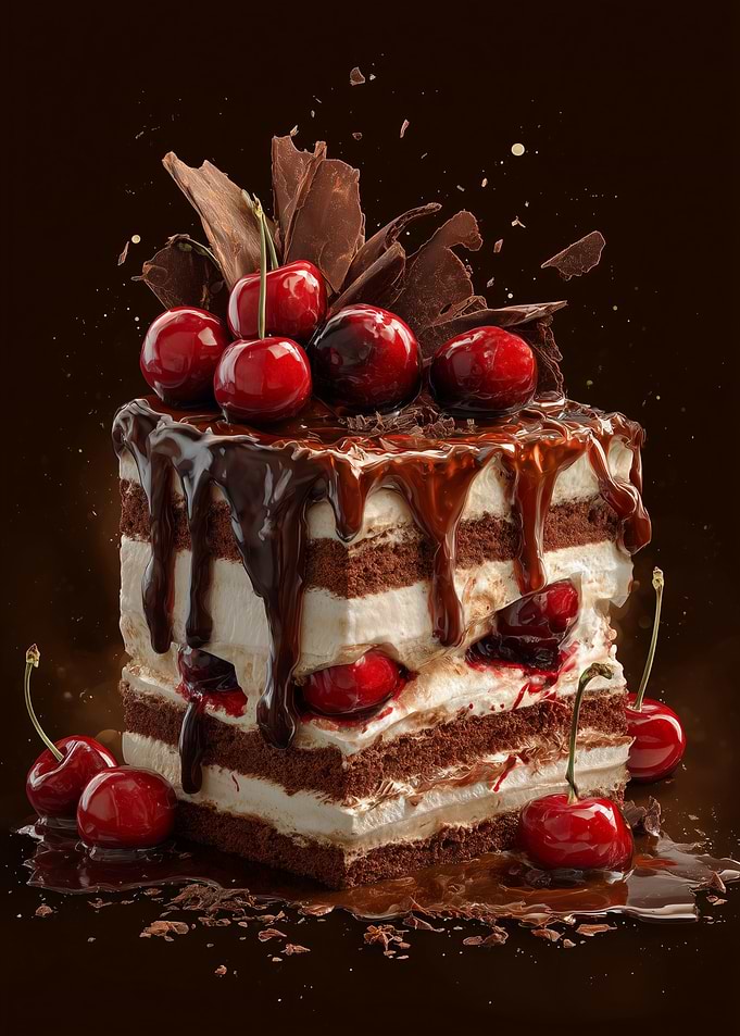Chocolate Cherry Layer Cake
