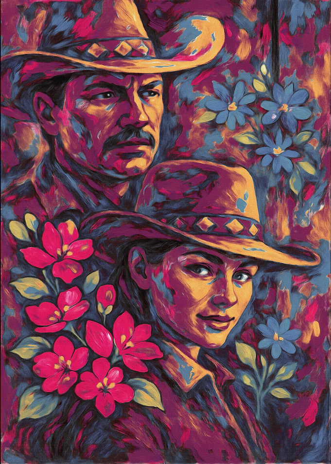 Floral Cowboy Portrait