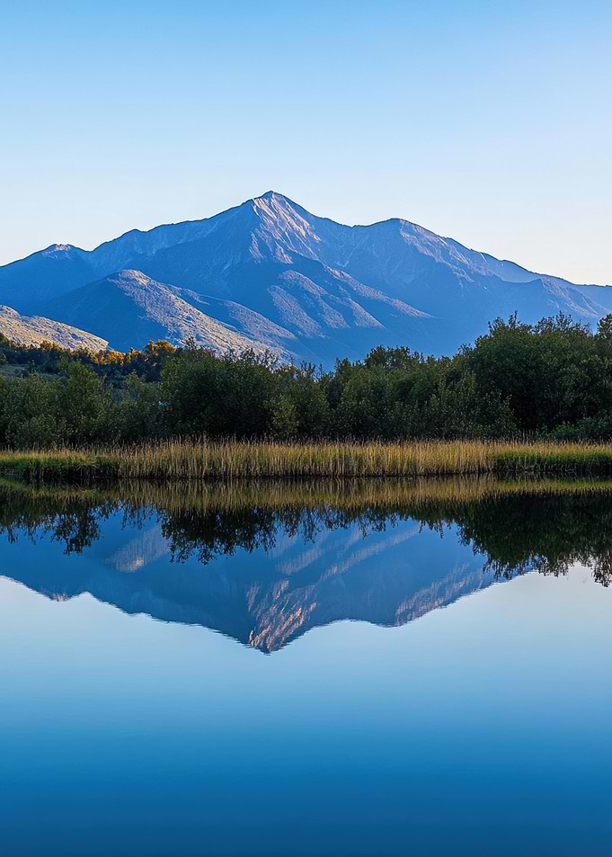 Mountain Reflection in Calm Lake