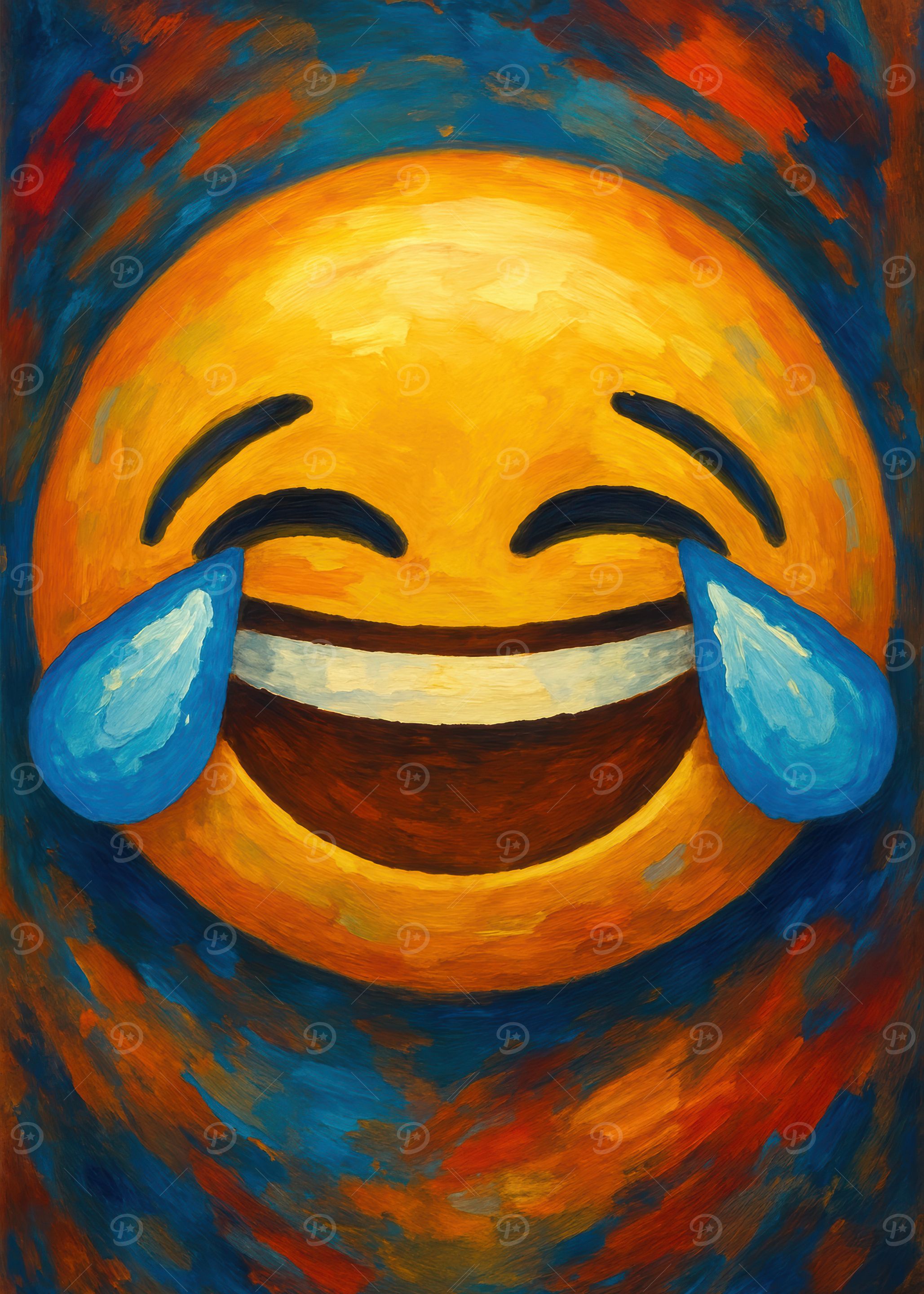 Laughing Emoji Painting