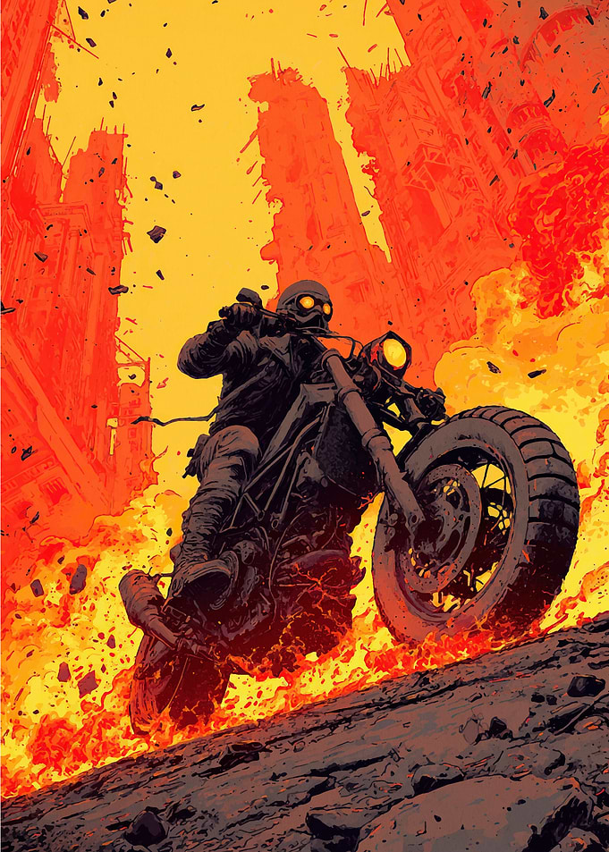 Motorcycle Ride Landscape
