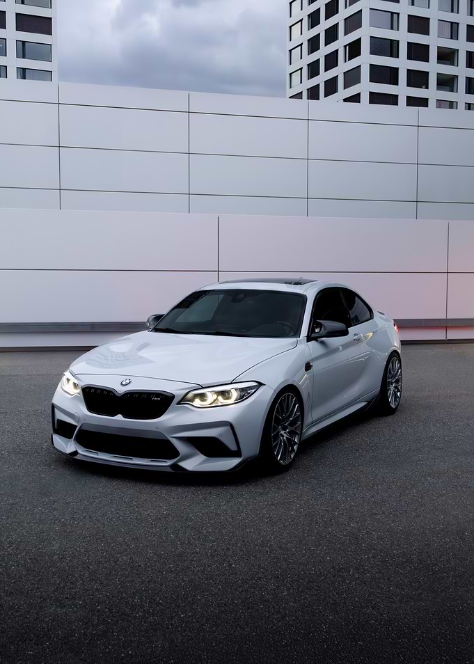 White BMW M2 Competition