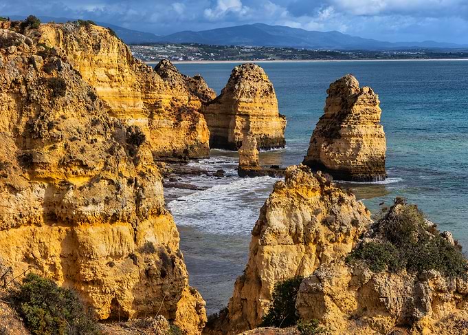 Algarve Coastal Cliffs and Ocean View