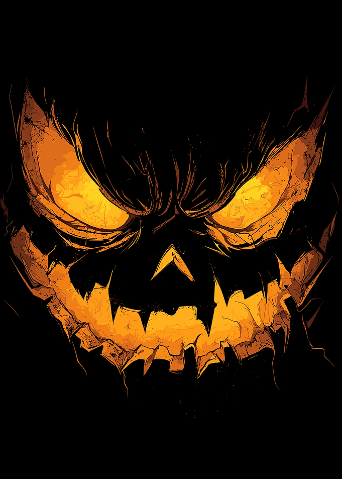 Scary Halloween Pumpkin Face