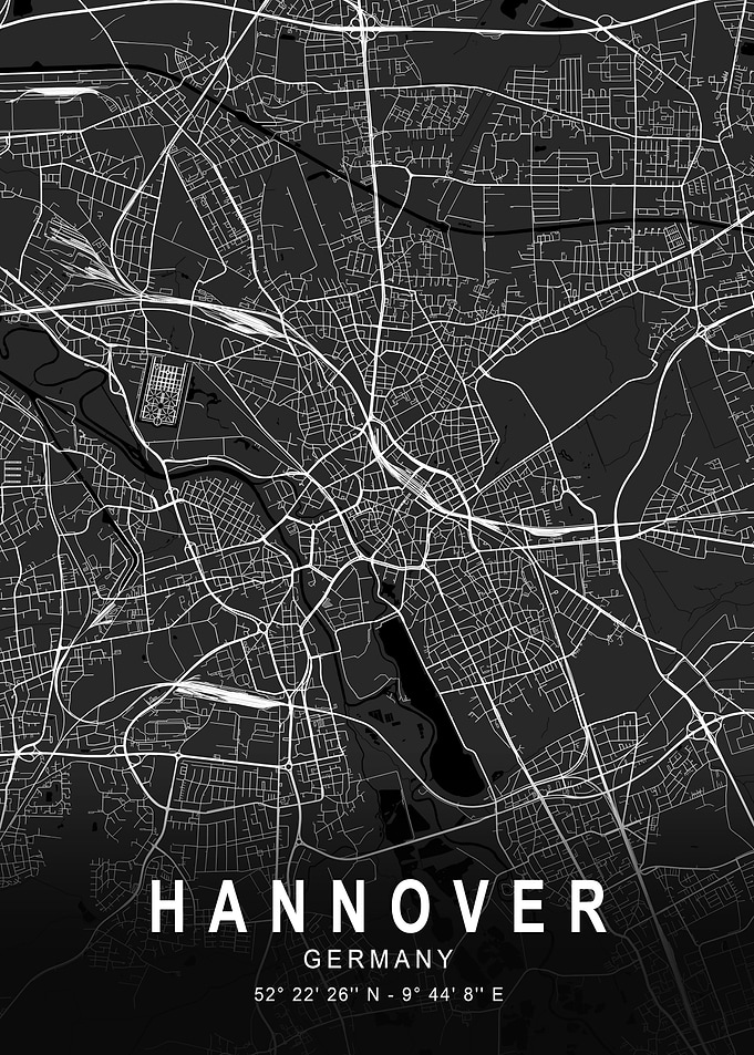 Hannover Dark Map