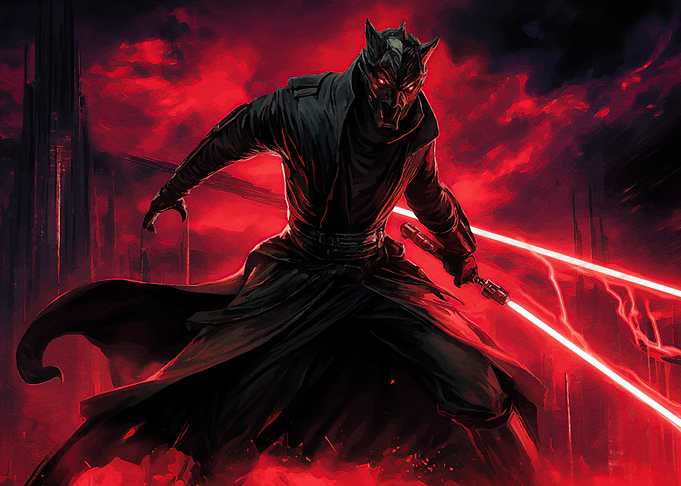 Dark Warrior Red Lightsaber