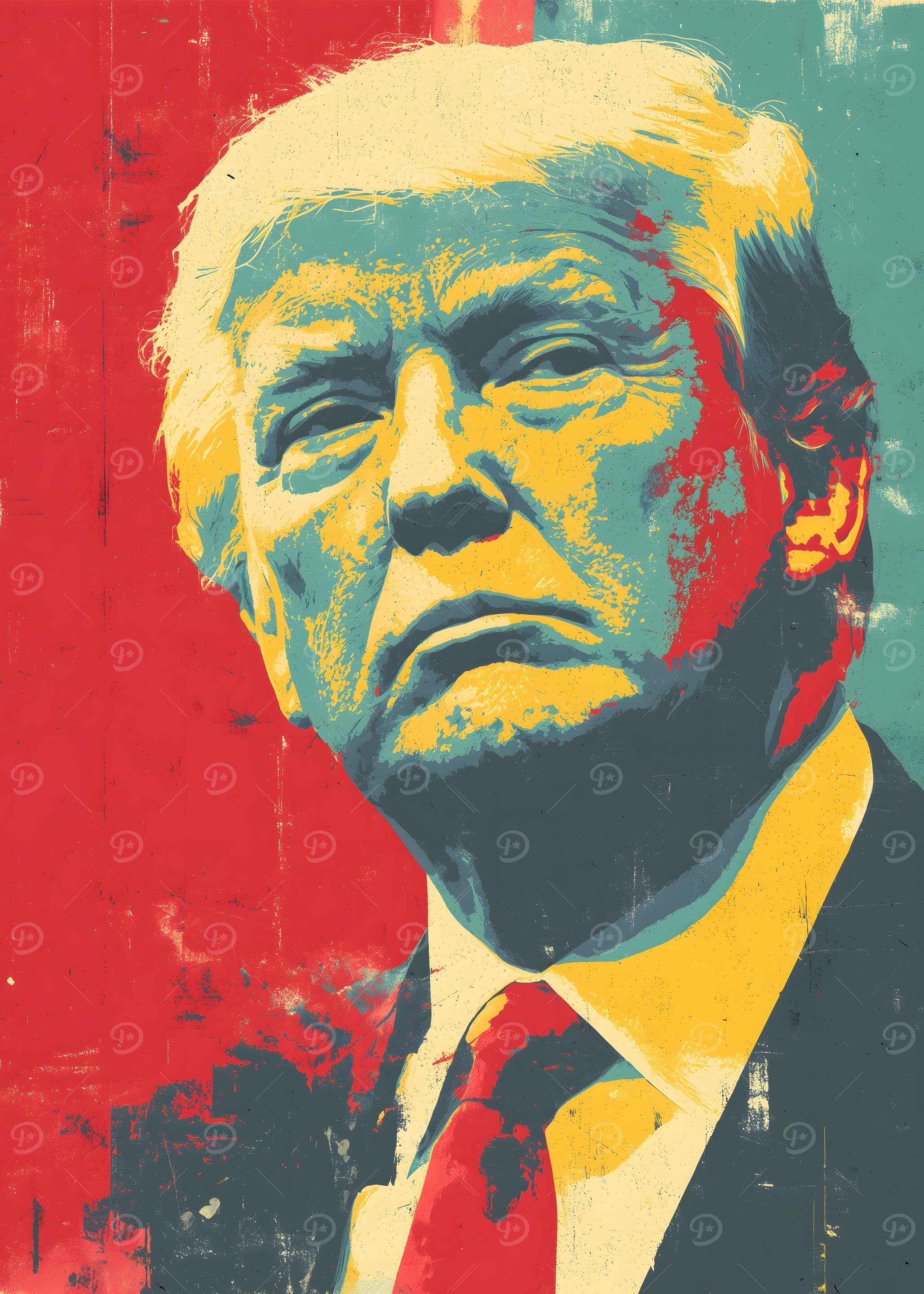 Donald Trump Pop Art Portrait