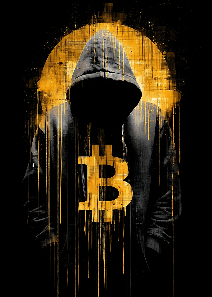Bitcoin Hacker in Hoodie
