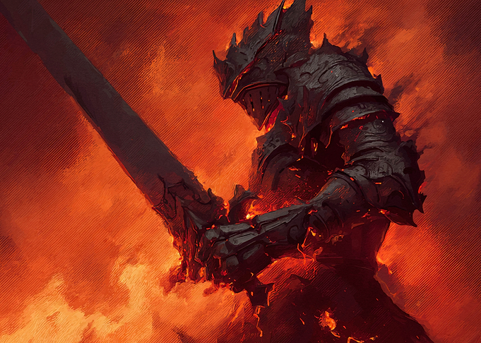 Fiery Knight Sword
