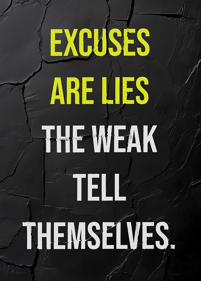 No Excuses Motivational Quote