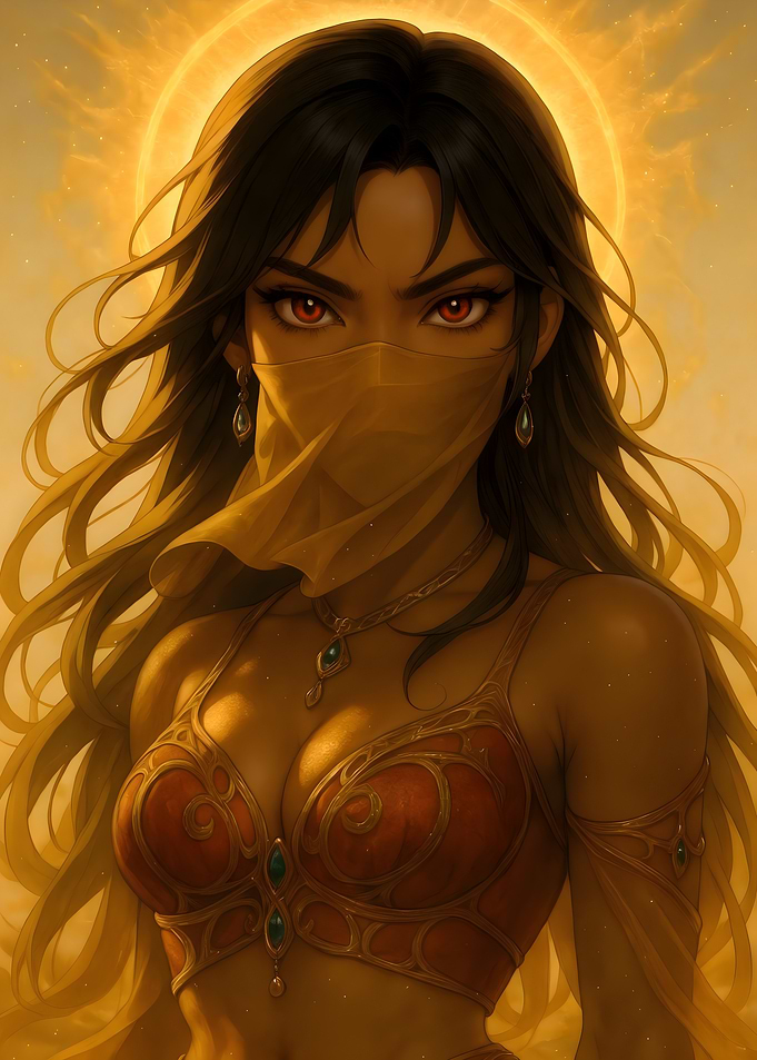 Sunfire Desert Mysterious Woman