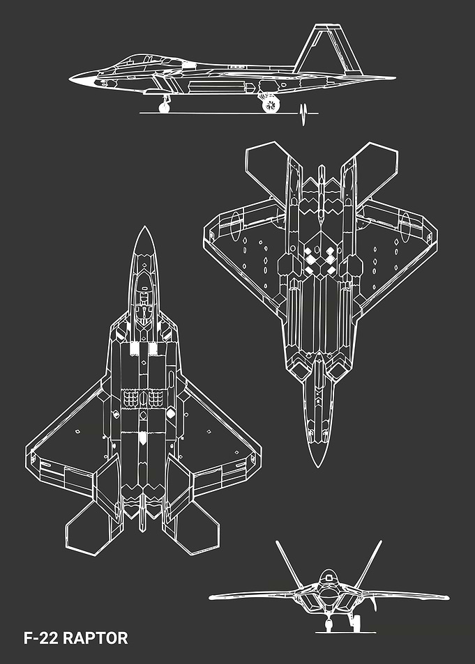 F-22 Raptor Blueprint