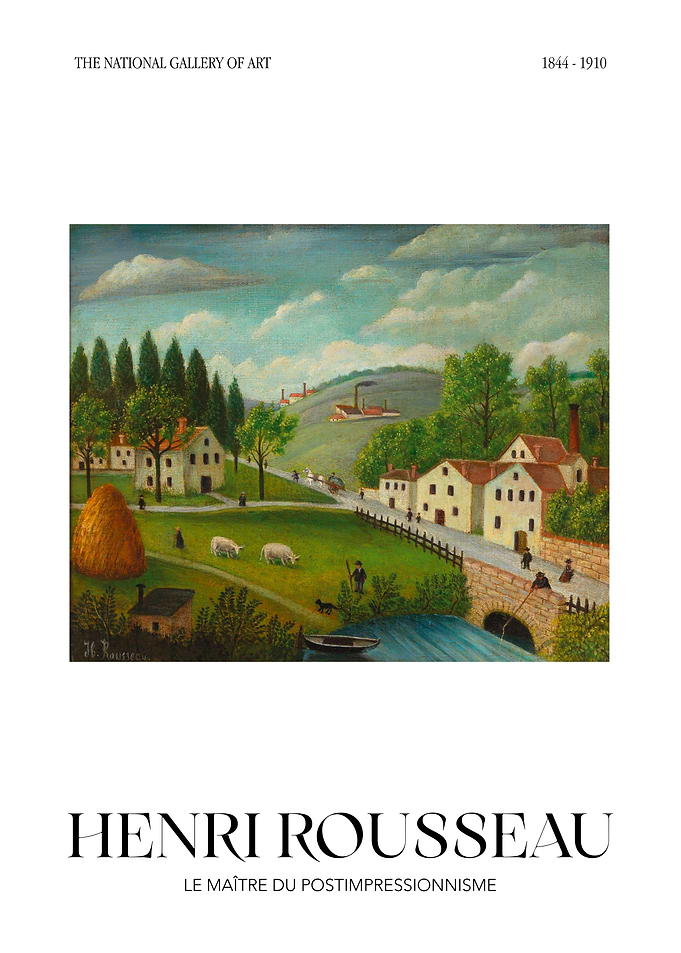 Henri Rousseau Post-Impressionist Landscape Painting