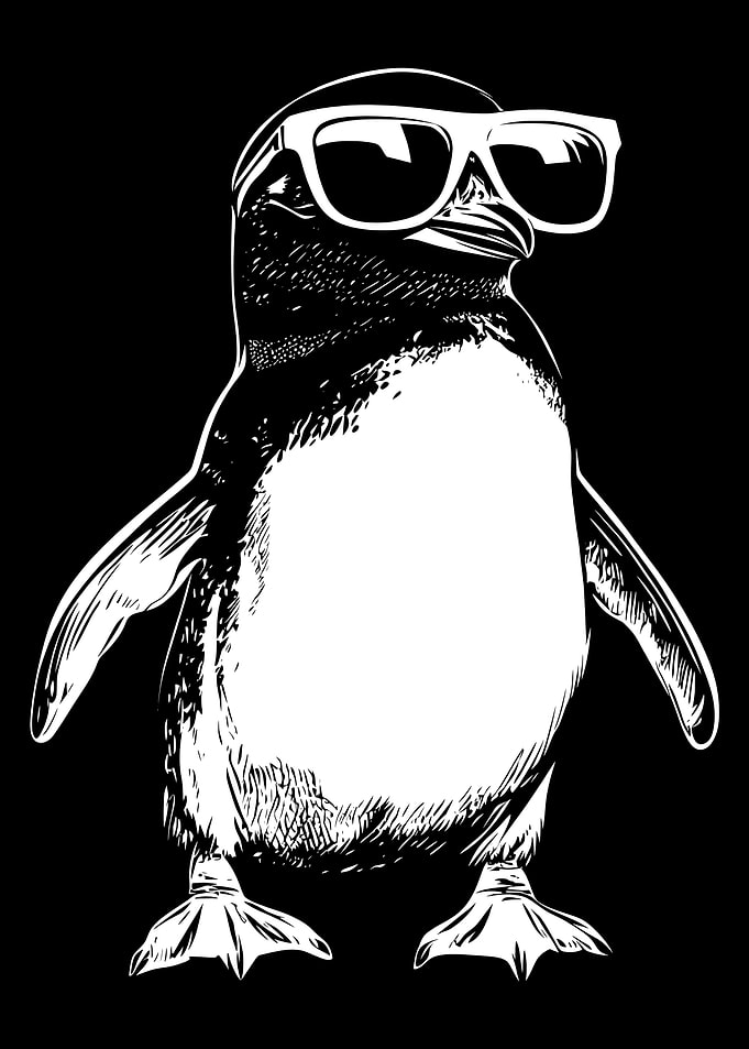Cool Penguin with Sunglasses