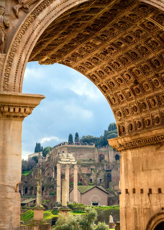 Roman Forum through Archway