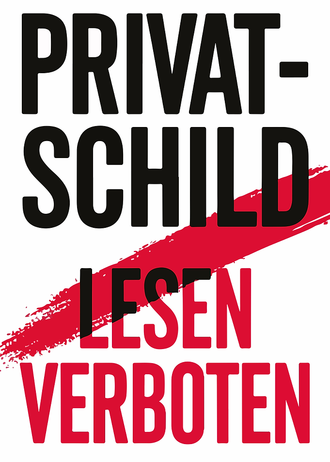Privatschild Lesen Verboten Sign