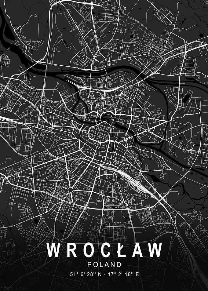 Wrocław Dark Map