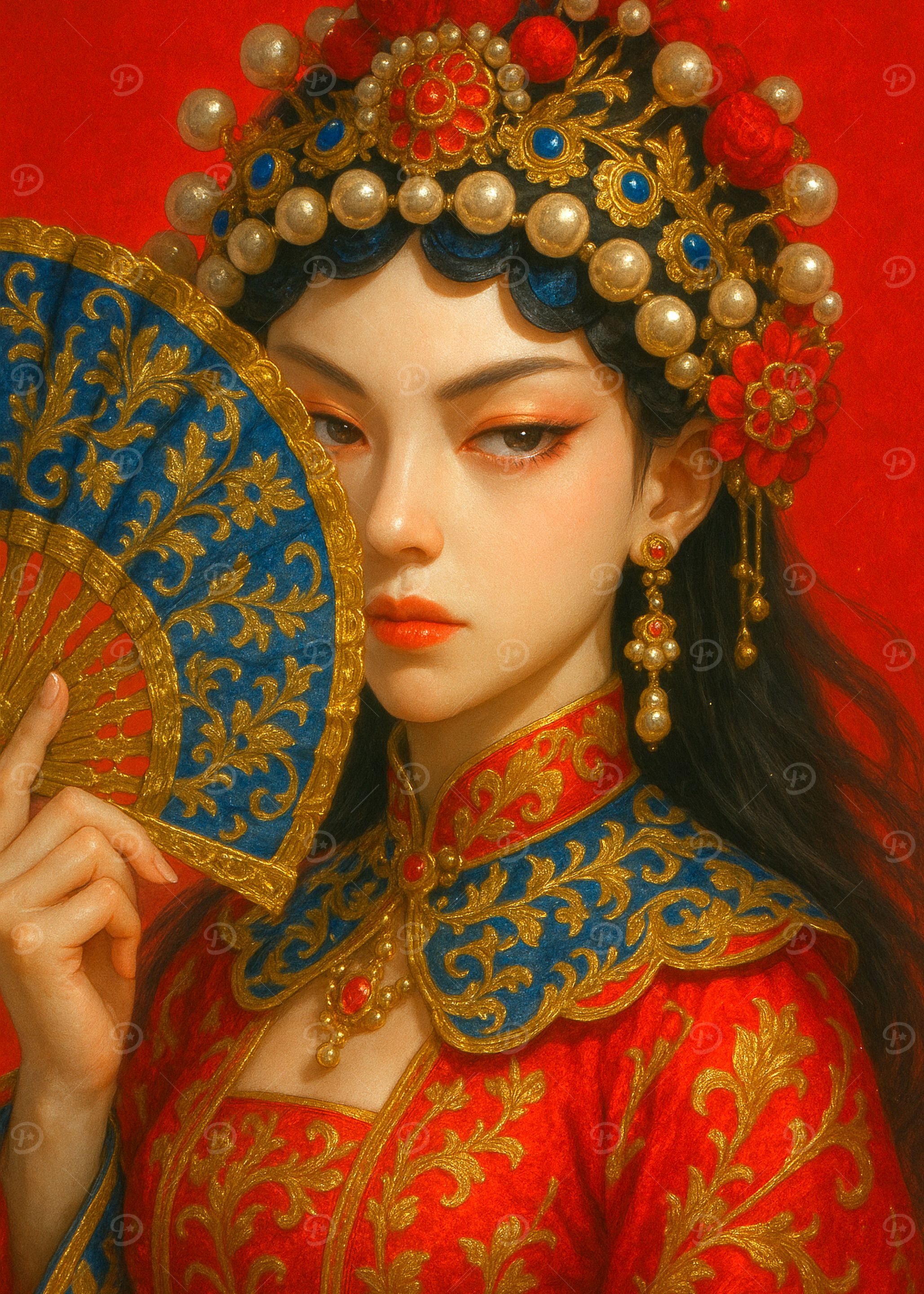 Chinese Opera Singer Portrait