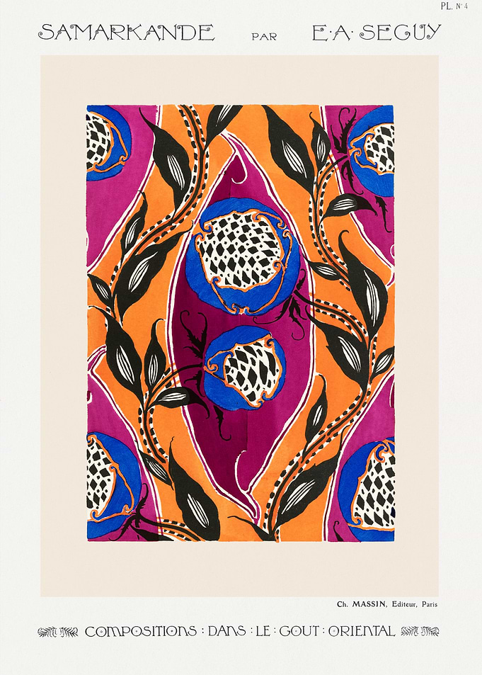 Samarkande Oriental Pattern by E.A. Seguy