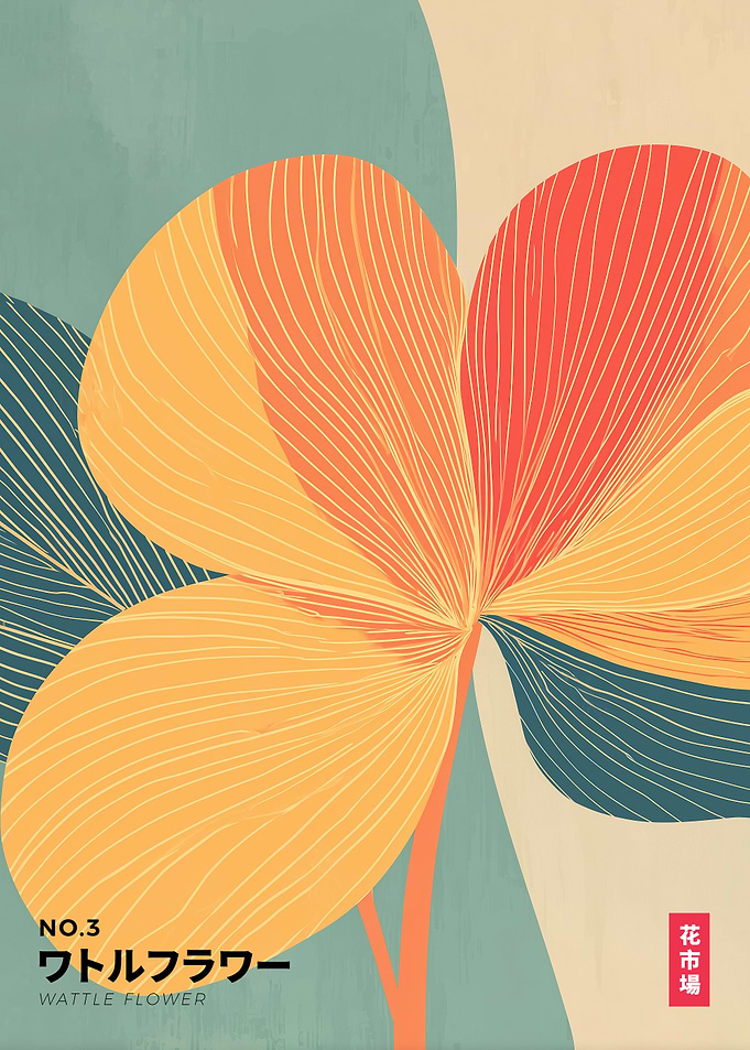 Flower Market Series No.3 - Modern Wattle Flower