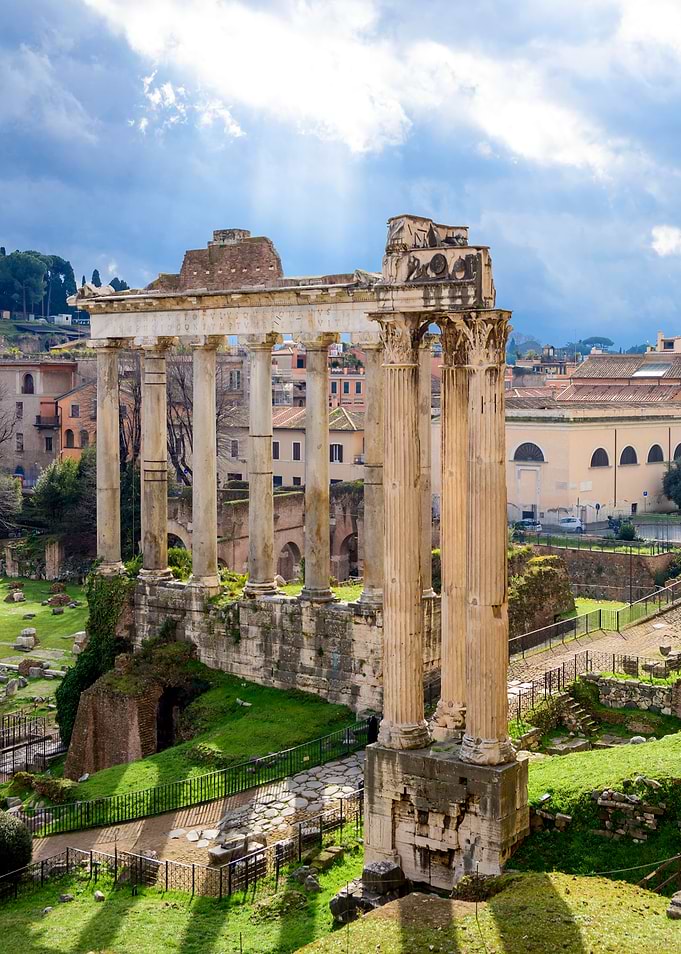 Roman Forum Ruins in Rome, Italy