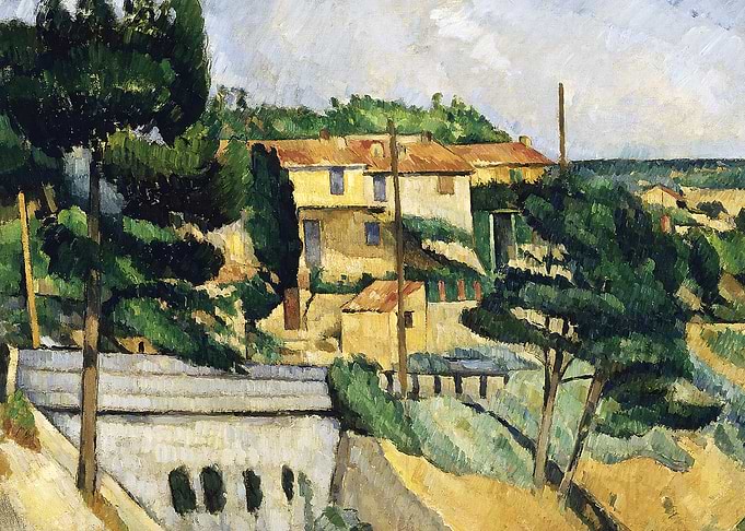 Houses in Provence, Paul Cézanne painting