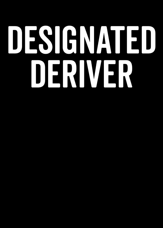 Designated Driver Text Art