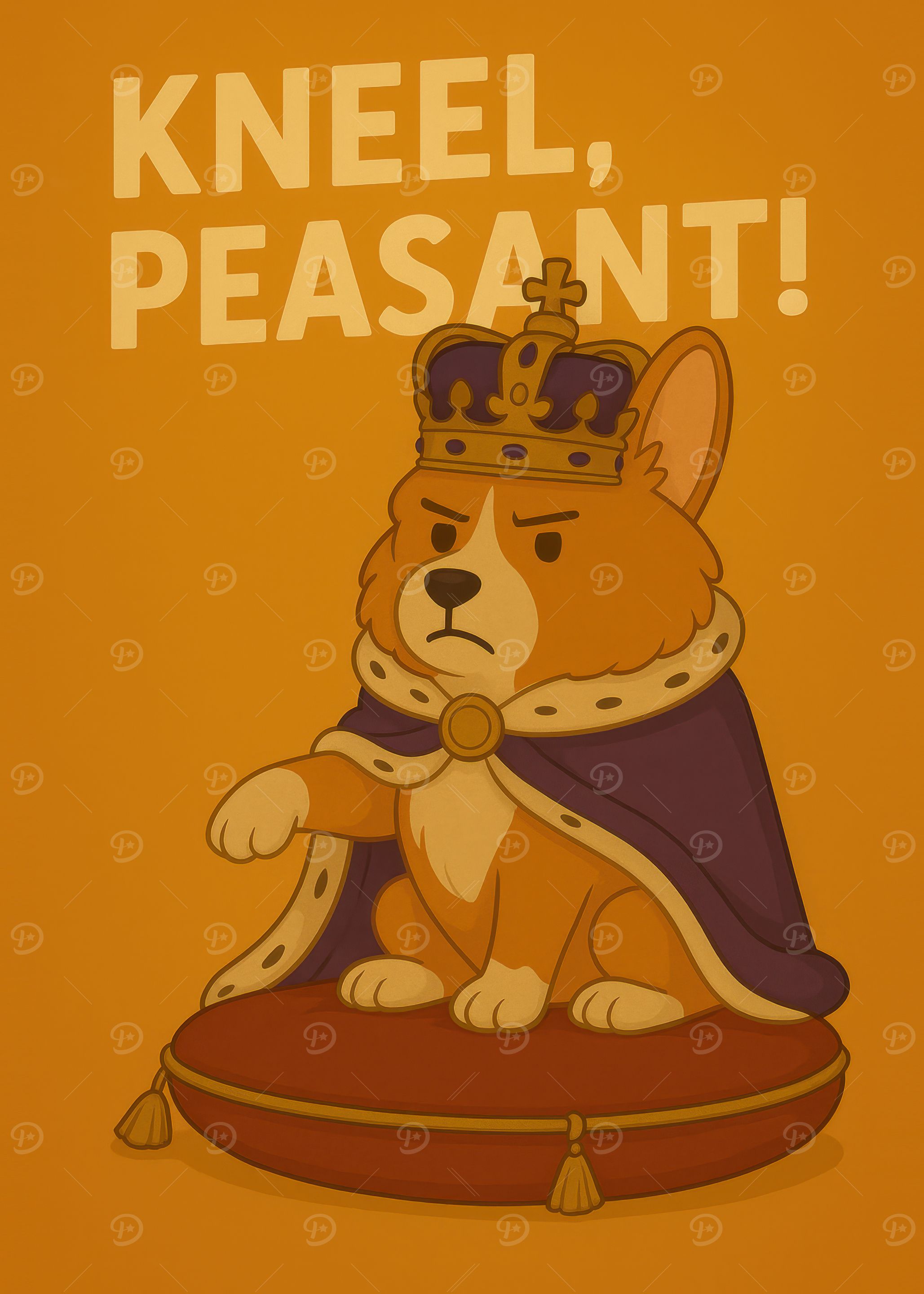Corgi King Demands Kneeling
