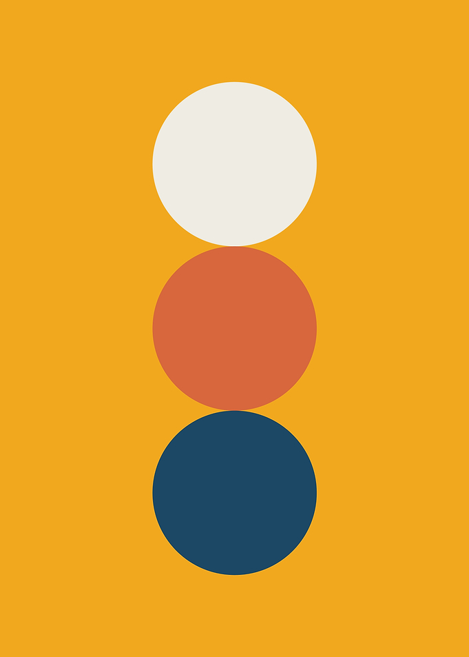 Minimalist 1920s Geometric Posters with Primitive Shapes