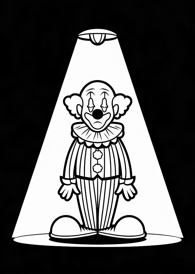 Spotlight on a Clown