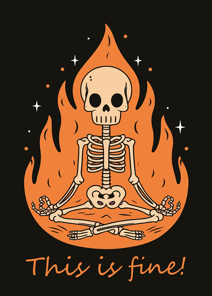 This is fine skeleton meditation