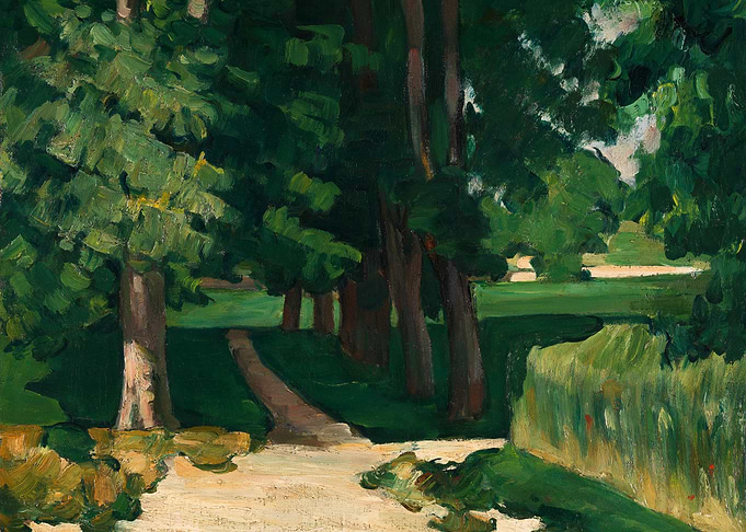 Impressionistic Park Landscape Painting