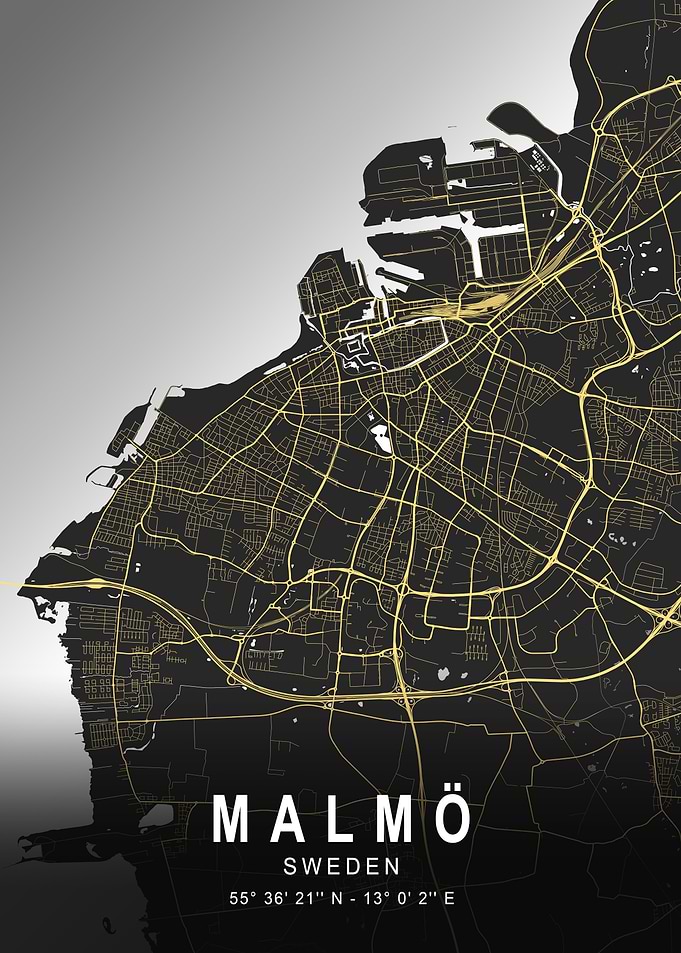 Malmö Silver City Map