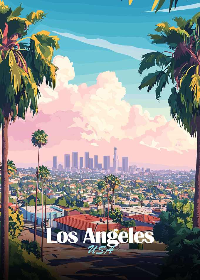 Los Angeles Skyline Art