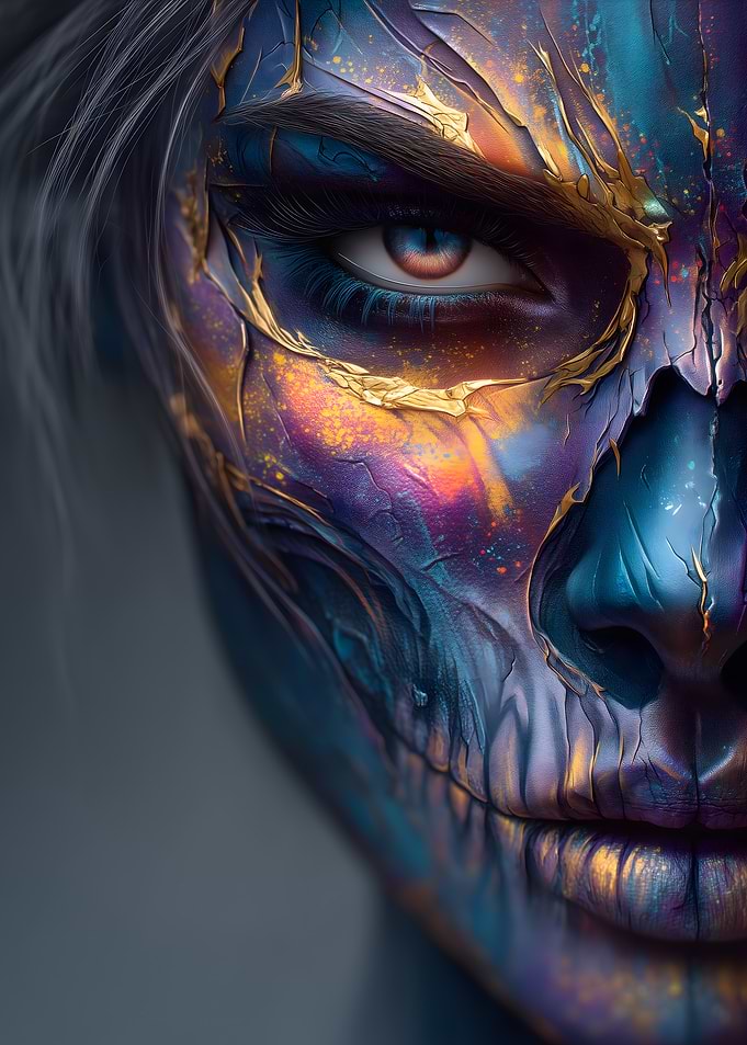 Mystical Face Art Portrait