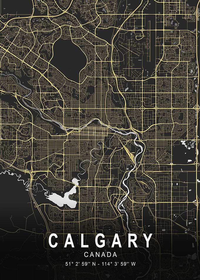 Calgary Silver City Map