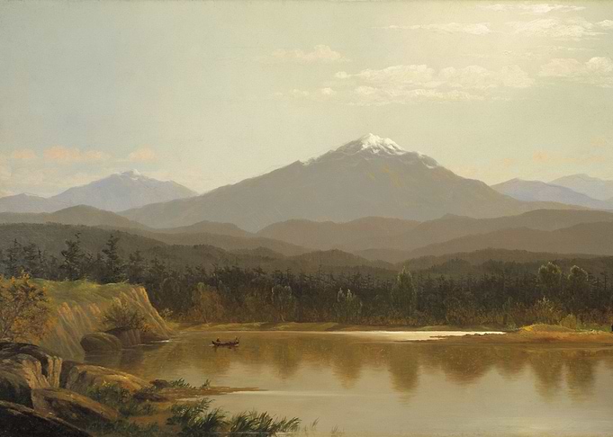 Mountain Lake Landscape Painting