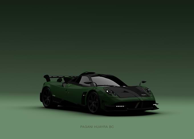 Green Pagani Huayra BC