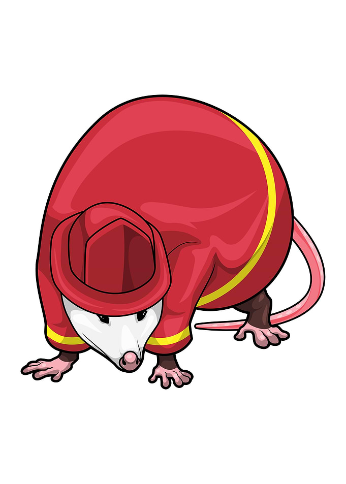 Opossum Firefighter Fire department